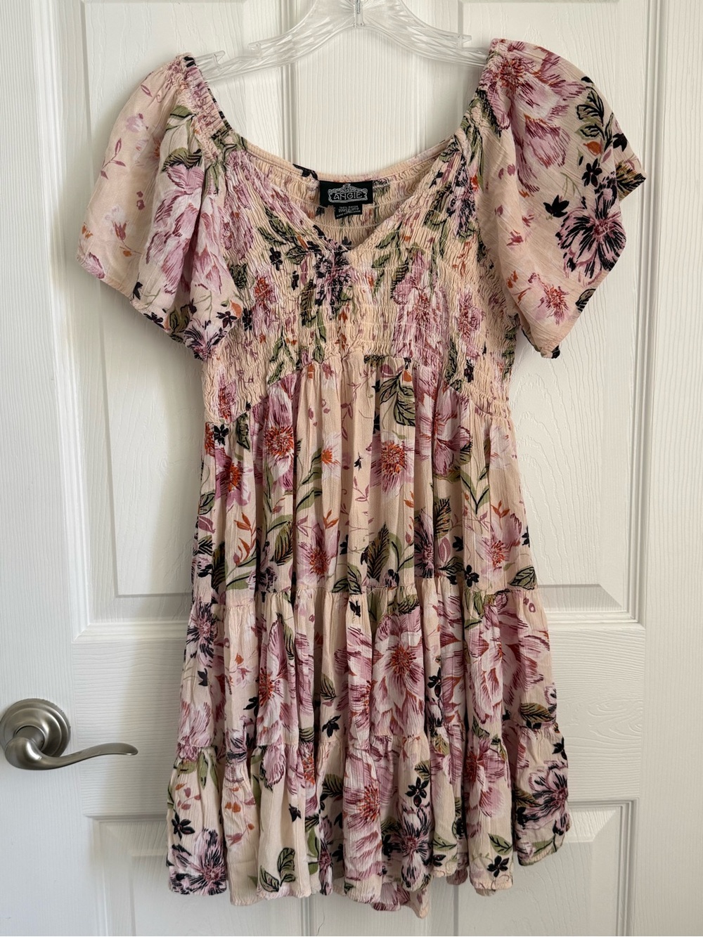 Angie Blush Pink Floral dress